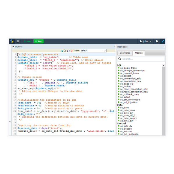 Our Business Applications Macros